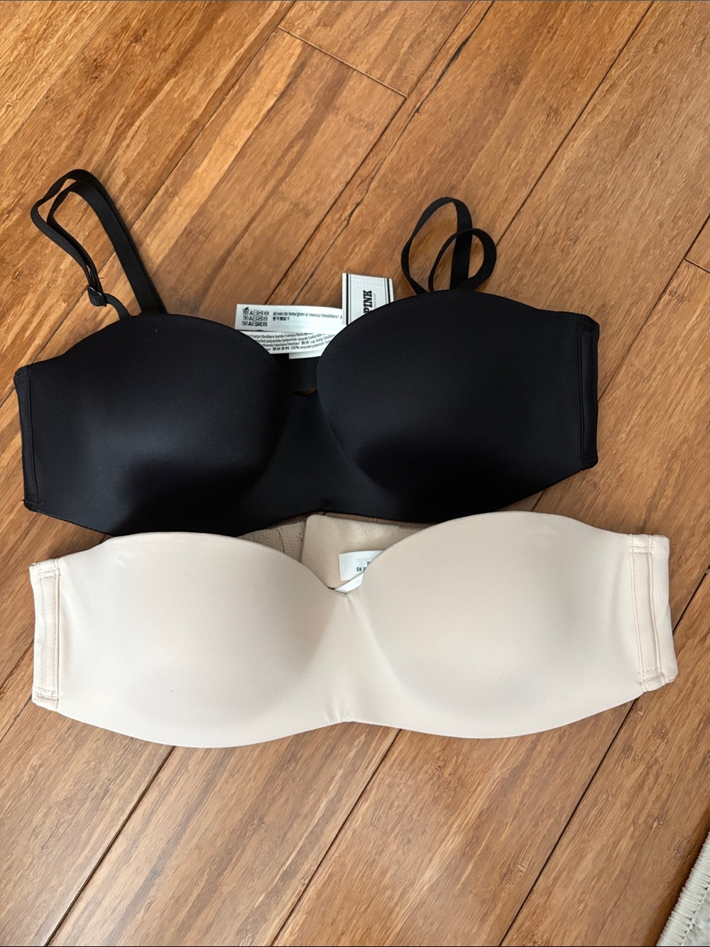Two Victoria’s Secret Pink Strapless Push Up Bras - 32B